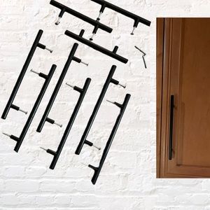 Bundle of 9 modern metal kitchen cabinet door or drawer pulls
